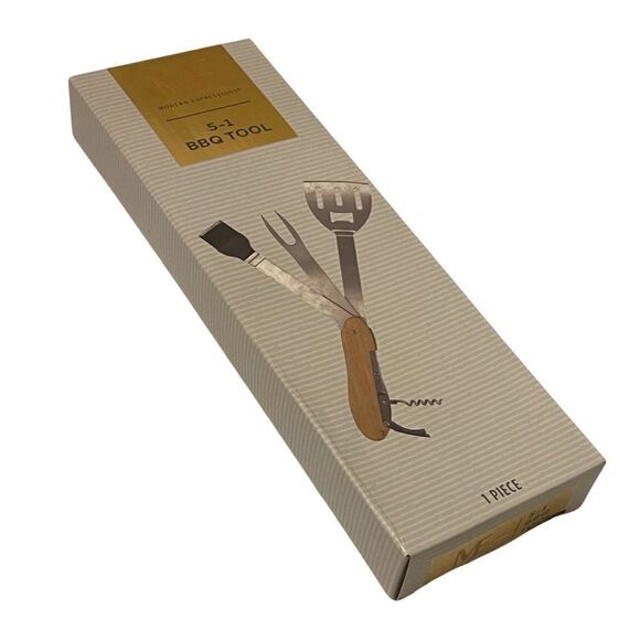 Modern Expressions BBQ Grill 5 In 1 Tool Utensils Set New in Box - Picture 4 of 5